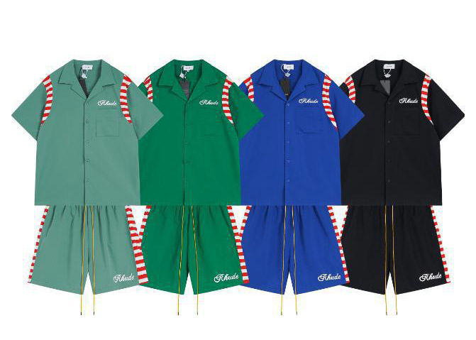 RHUDE Striped Casual Set