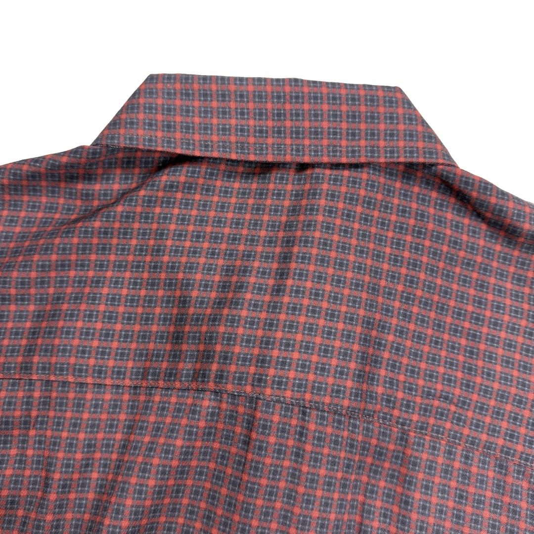 Balanciag@ Plaid Long-Sleeve Collared Shirt