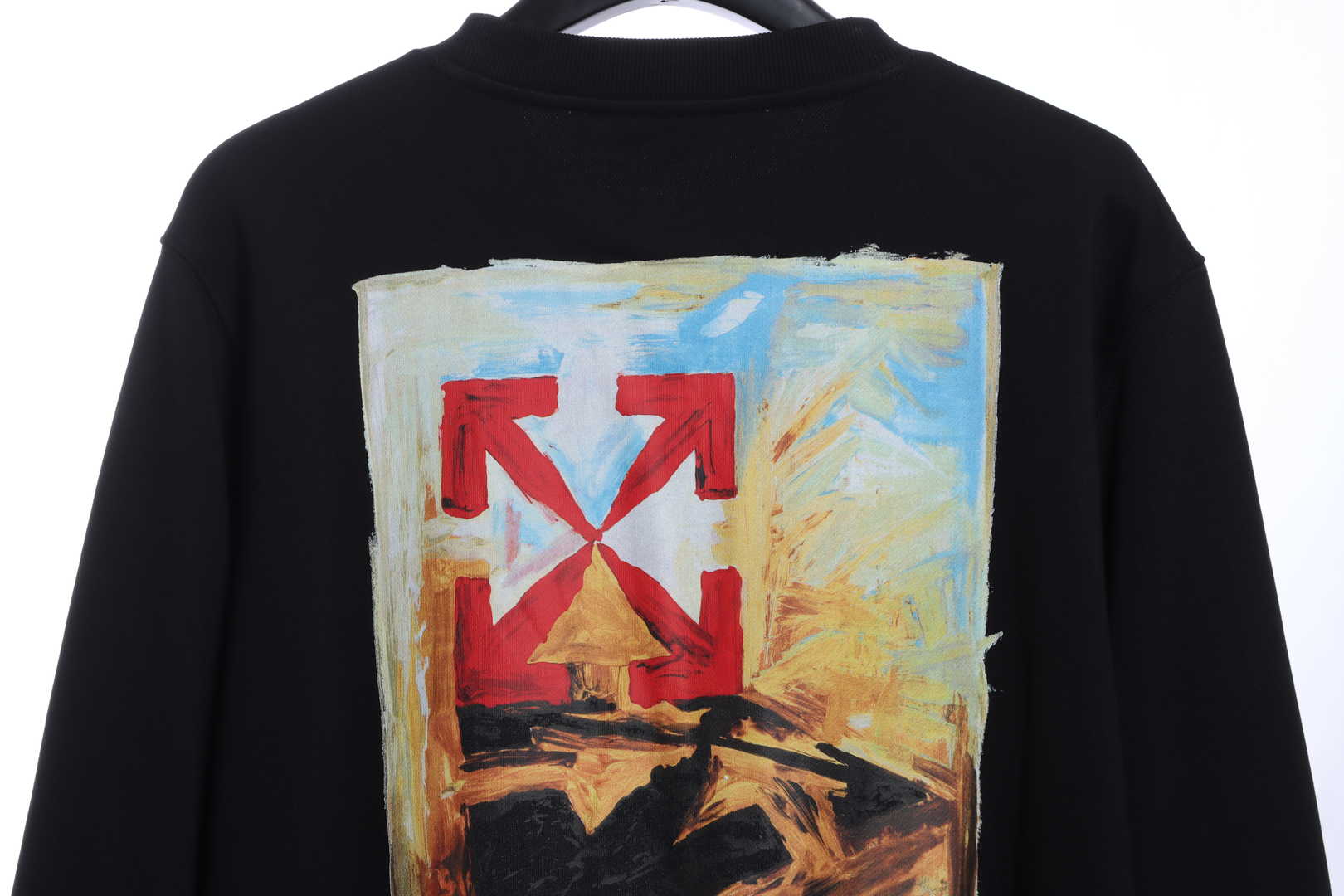OFFWHITE (OW) environmental limited logo red arrow sweatshirt