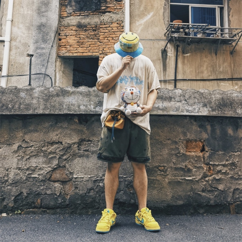 Travis Scott Letter lightning foam printing short sleeves