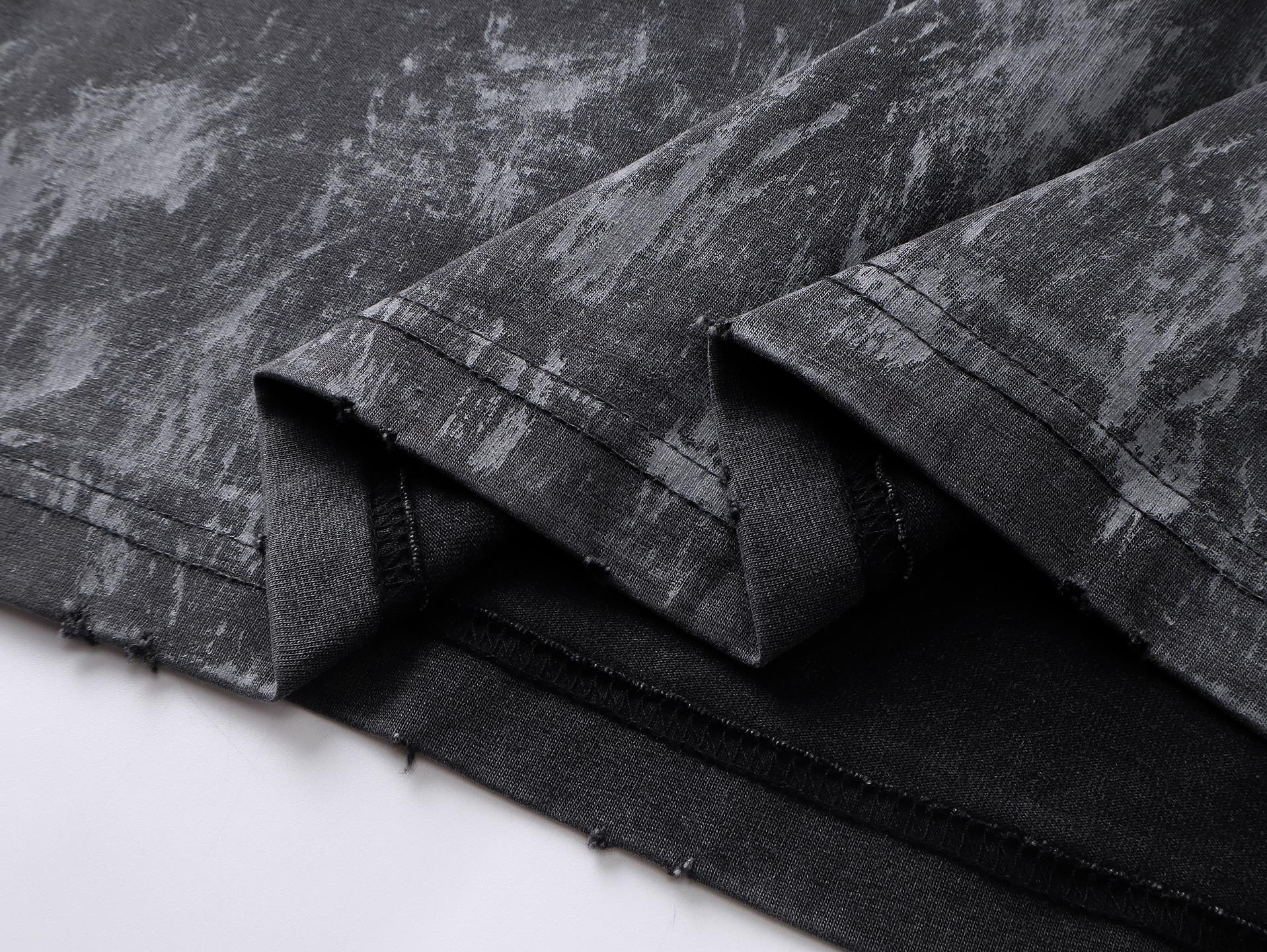 Balanciag@ Washed Distressed Short-Sleeve T-Shirt FW25