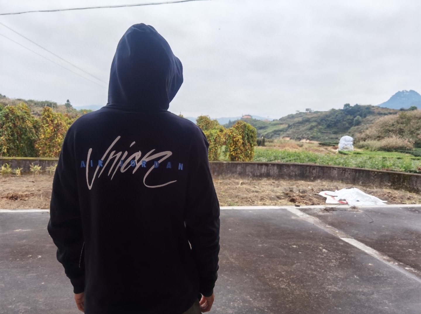 Air Jordan UNION co-branded trapeze hoodie