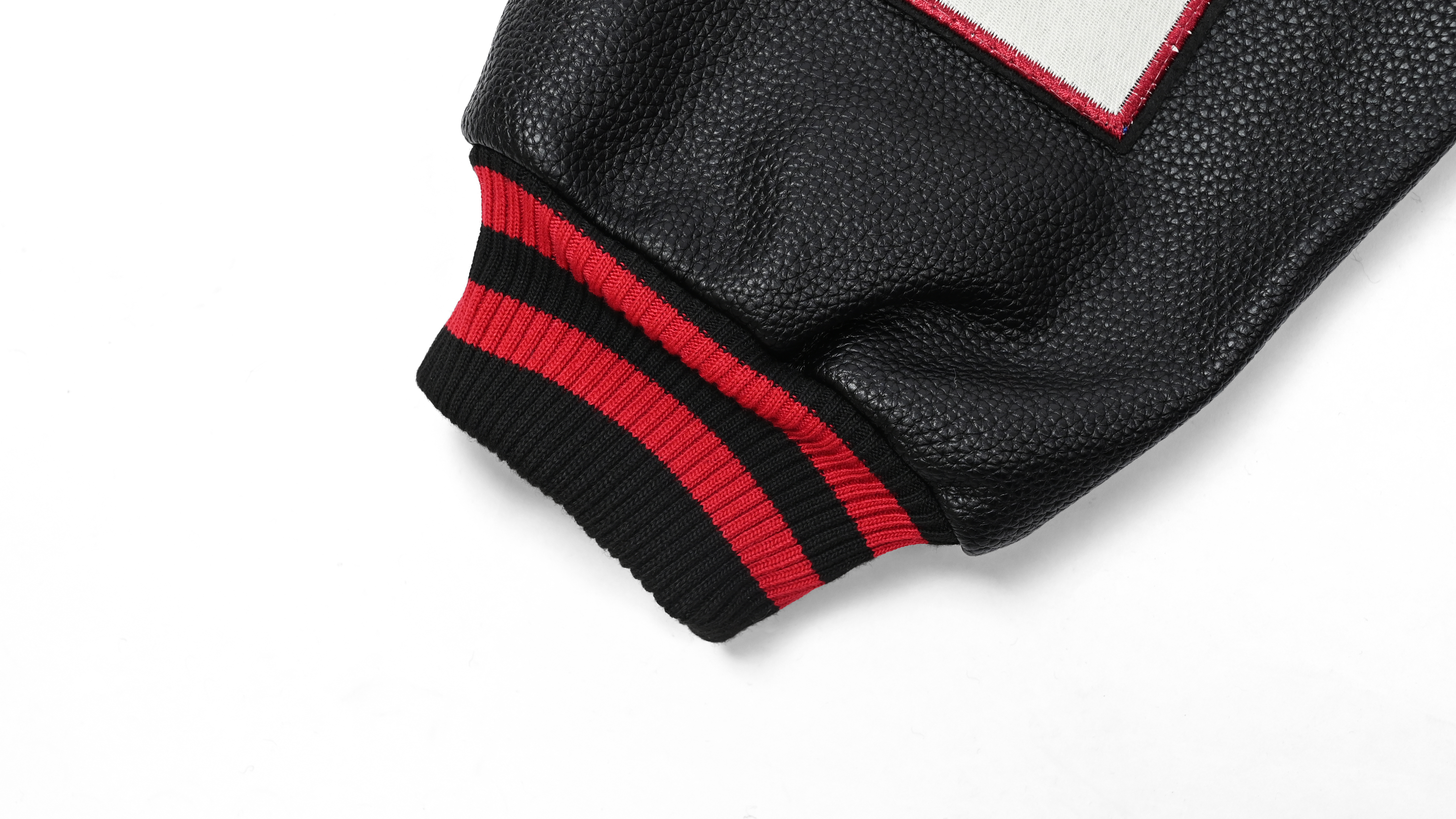 QEWBG Embroidered Devil Pattern Baseball Jacket