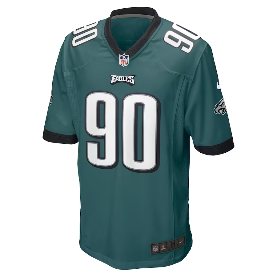Nike Jordan Davis Philadelphia Eagles Green Player Game Jersey