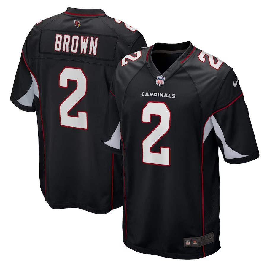 Nike Marquise Brown Arizona Cardinals Black Alternate Game Player Jersey