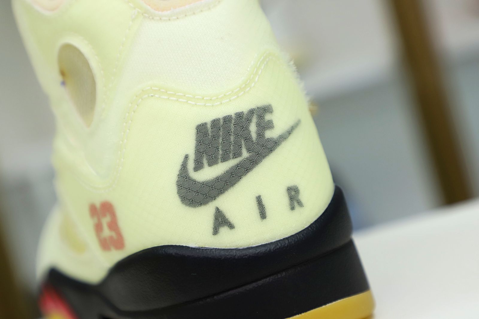 AIR JORDAN OFF-WHITE X AIR JORDAN 5 RETRO SP PS 'SAIL'