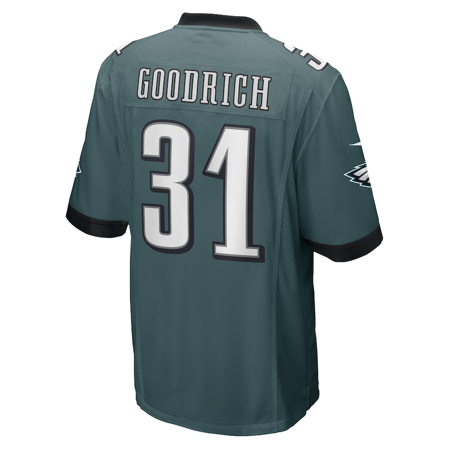 Nike Mario Goodrich Philadelphia Eagles Midnight Green Game Player Jersey