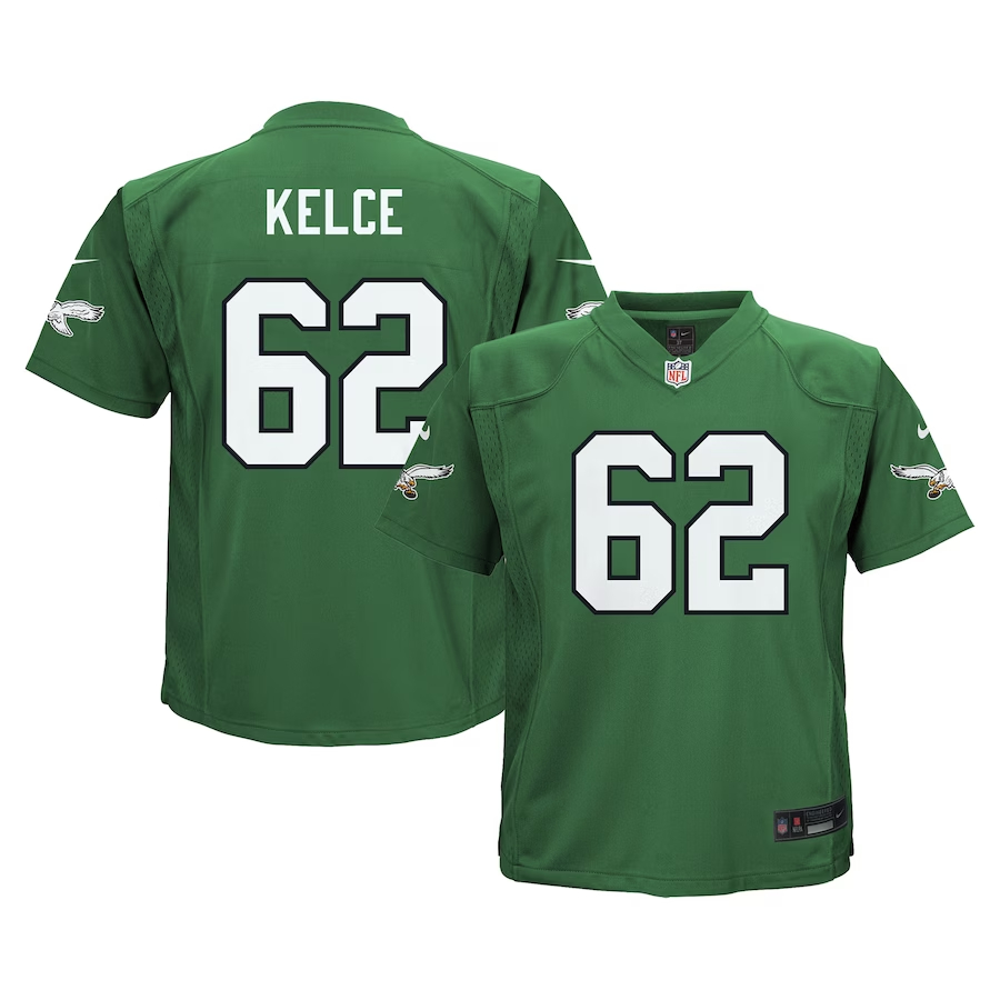 Nike Jason Kelce Philadelphia Eagles Infant Kelly Green Alternate Game Jersey