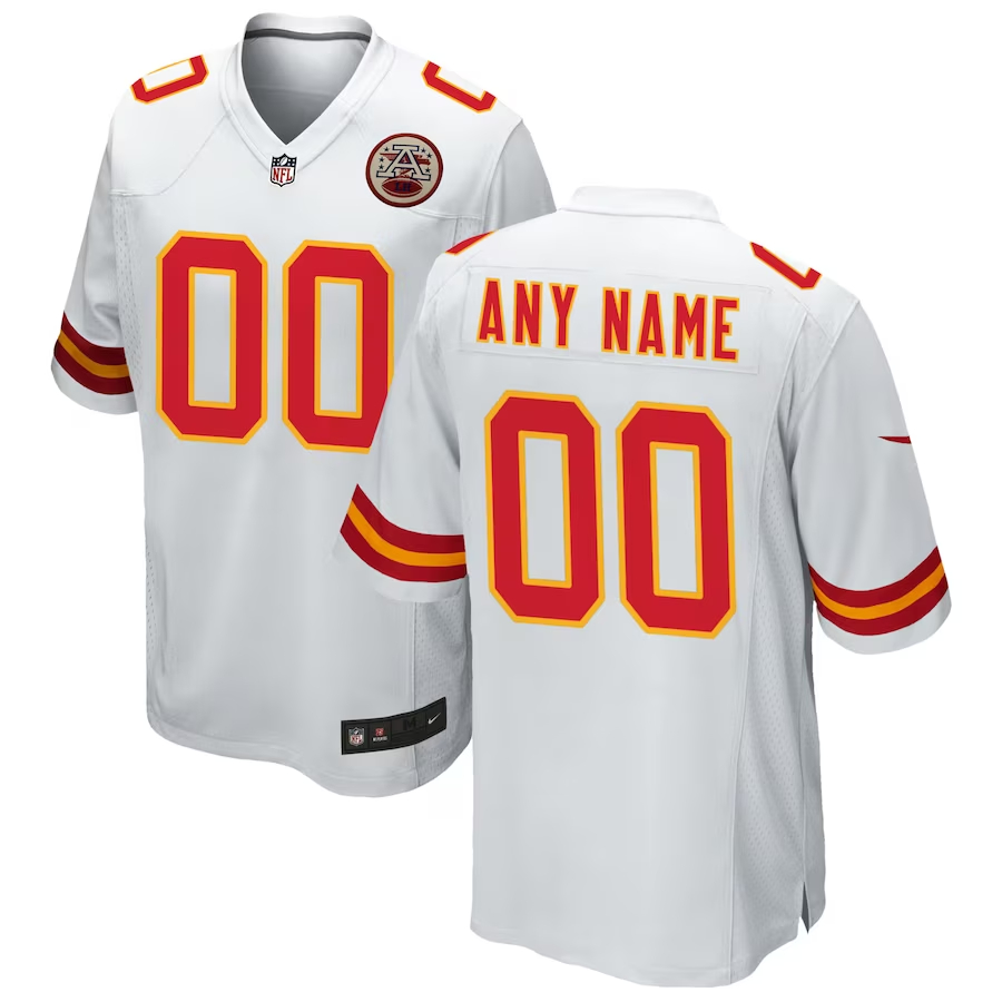 Nike Kansas City Chiefs White Custom Game Jersey