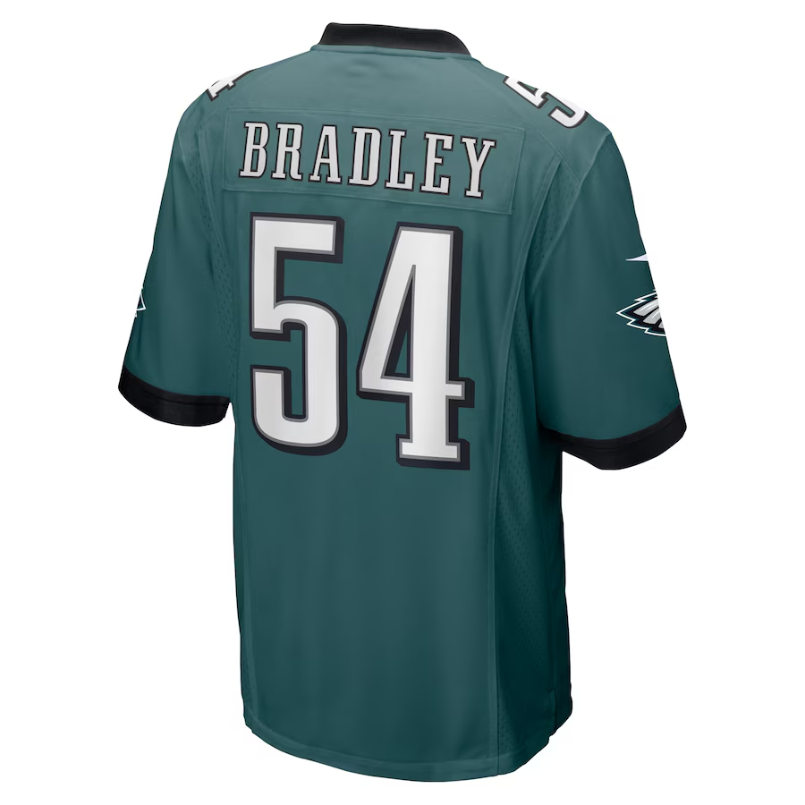 Nike Shaun Bradley Philadelphia Eagles Midnight Green Game Jersey