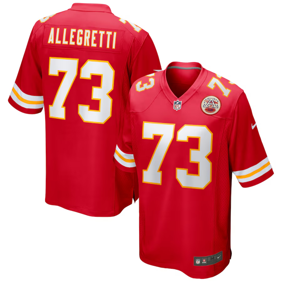 Nike Nick Allegretti Kansas City Chiefs Red Game Jersey