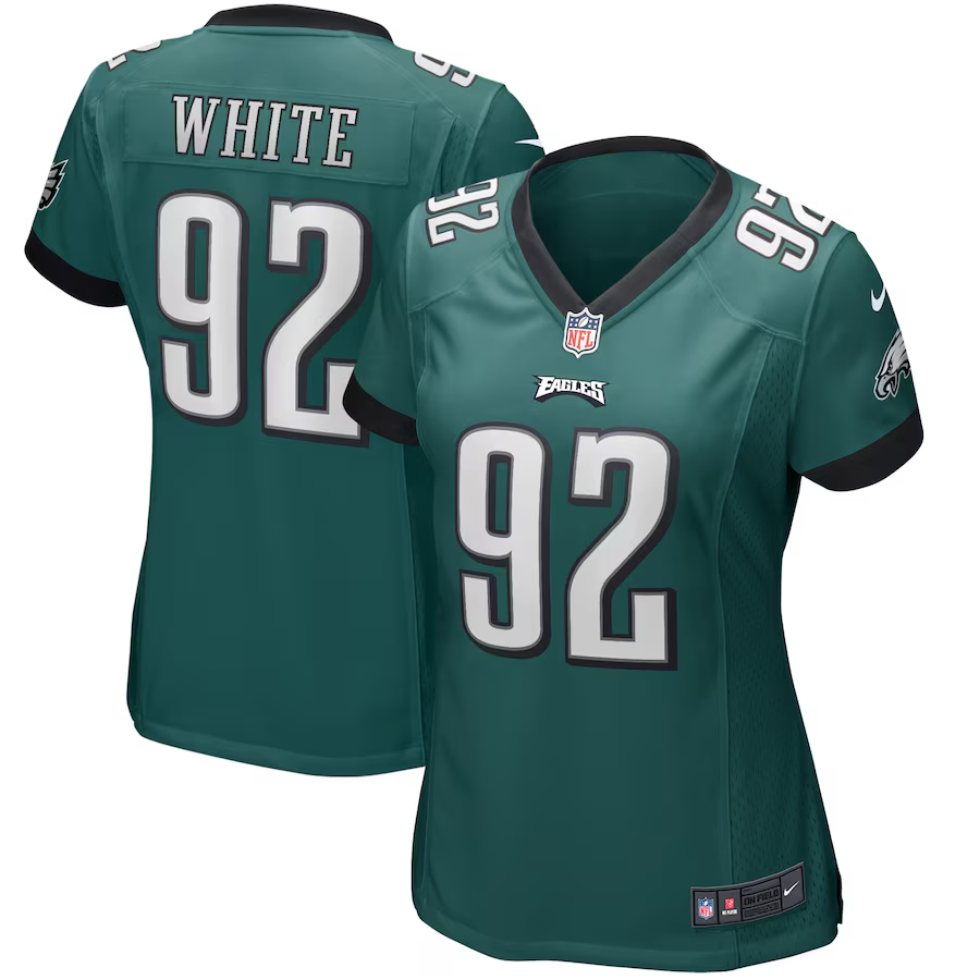 Nike Reggie White Philadelphia Eagles Women's Midnight Green Game Retired Player Jersey