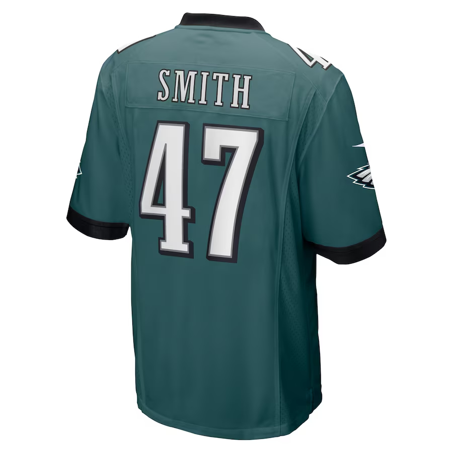 Nike Brandon Smith Philadelphia Eagles Midnight Green Game Jersey