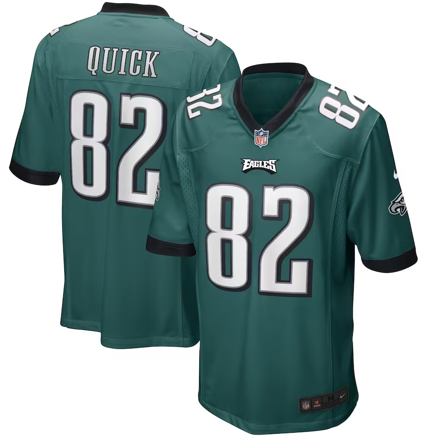 Nike Mike Quick Philadelphia Eagles Midnight Green Game Retired Player Jersey