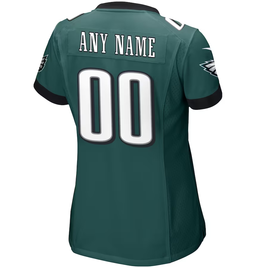Nike Philadelphia Eagles Women's Midnight Green Custom Game Jersey