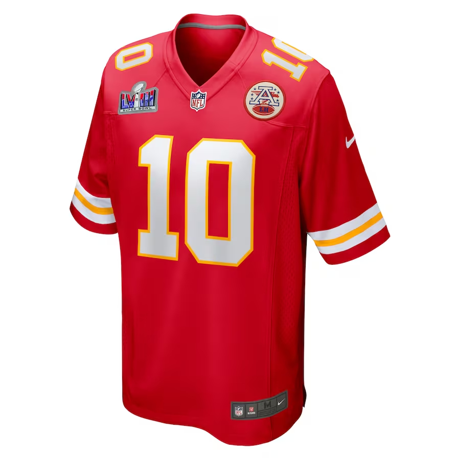 Nike Isiah Pacheco Kansas City Chiefs Red Super Bowl LVIII Game Jersey