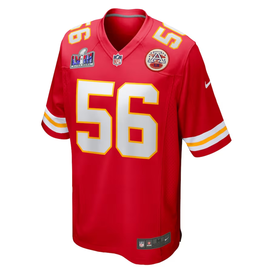 Nike George Karlaftis Kansas City Chiefs Red Super Bowl LVIII Game Jer