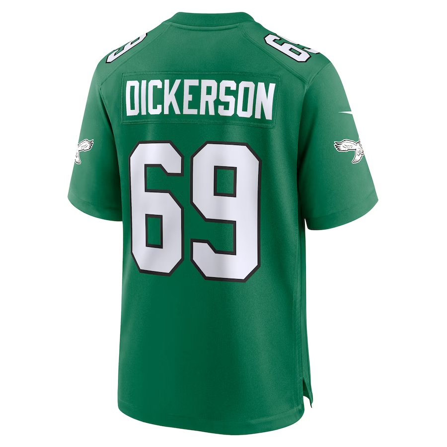 Nike Landon Dickerson Philadelphia Eagles Kelly Green Alternate Game Jersey