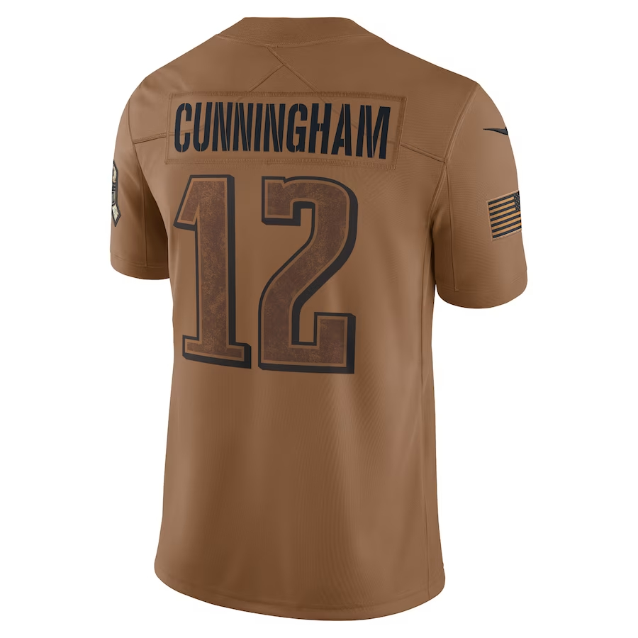 Nike Randall Cunningham Philadelphia Eagles Brown 2023 Salute To Service Retired Player Limited Jersey