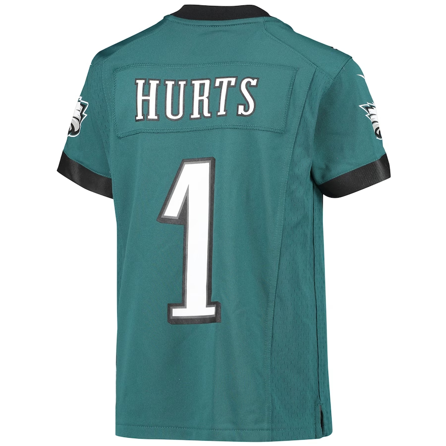 Nike Jalen Hurts Philadelphia Eagles Youth Green Game Jersey