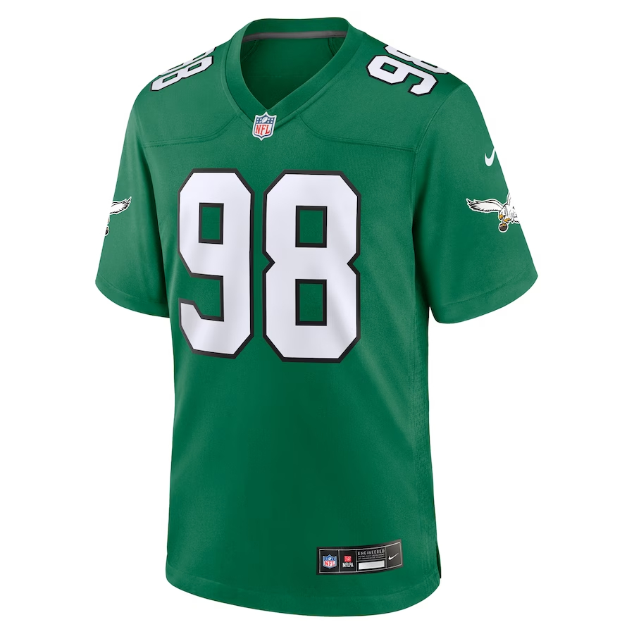 Nike Jalen Carter Philadelphia Eagles Kelly Green Alternate Game Jersey