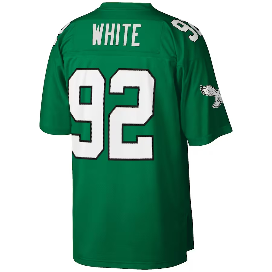 Mitchell & Ness Reggie White Philadelphia Eagles Kelly Green Big & Tall 1990 Retired Player Replica Jersey