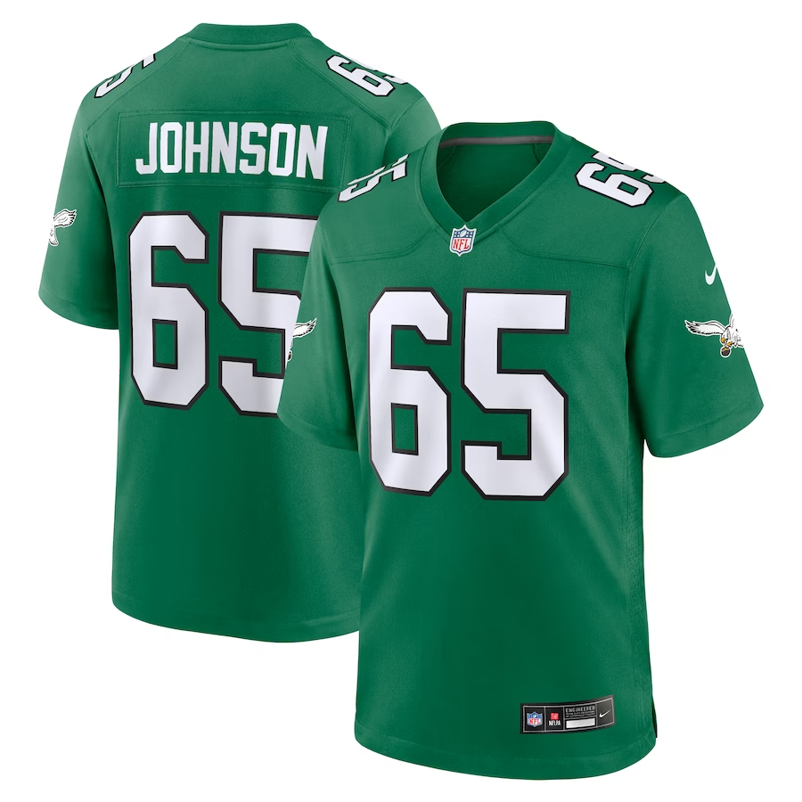 Nike Lane Johnson Philadelphia Eagles Kelly Green Alternate Game Jersey
