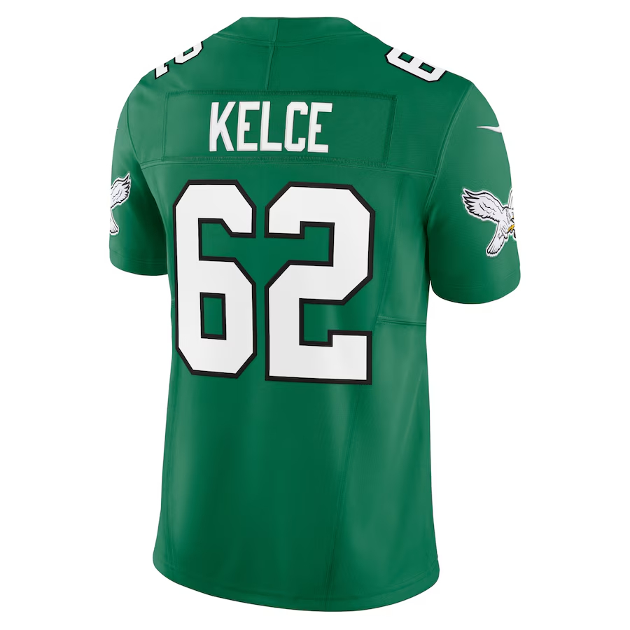 Nike Jason Kelce Philadelphia Eagles Kelly Green Vapor F.U.S.E. Limited