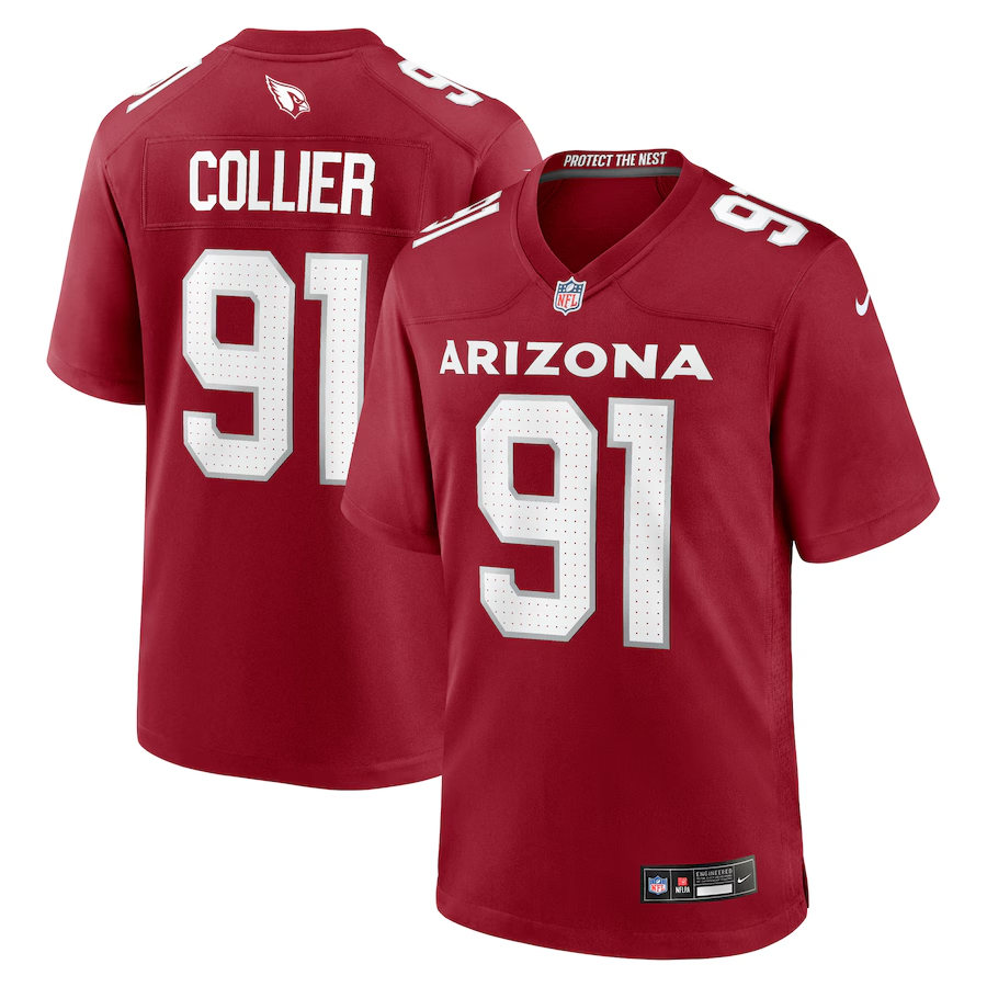 Nike L.J. Collier Arizona Cardinals Cardinal Game Player Jersey