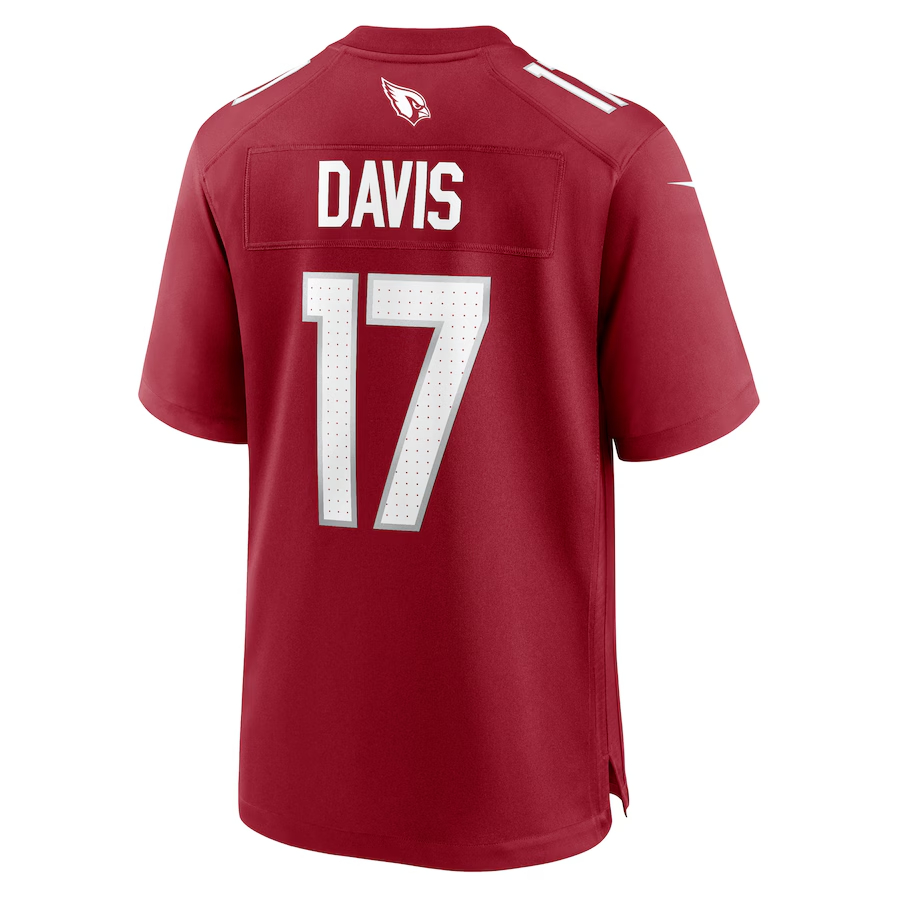 Nike Kaden Davis Arizona Cardinals Cardinal Team Game Jersey
