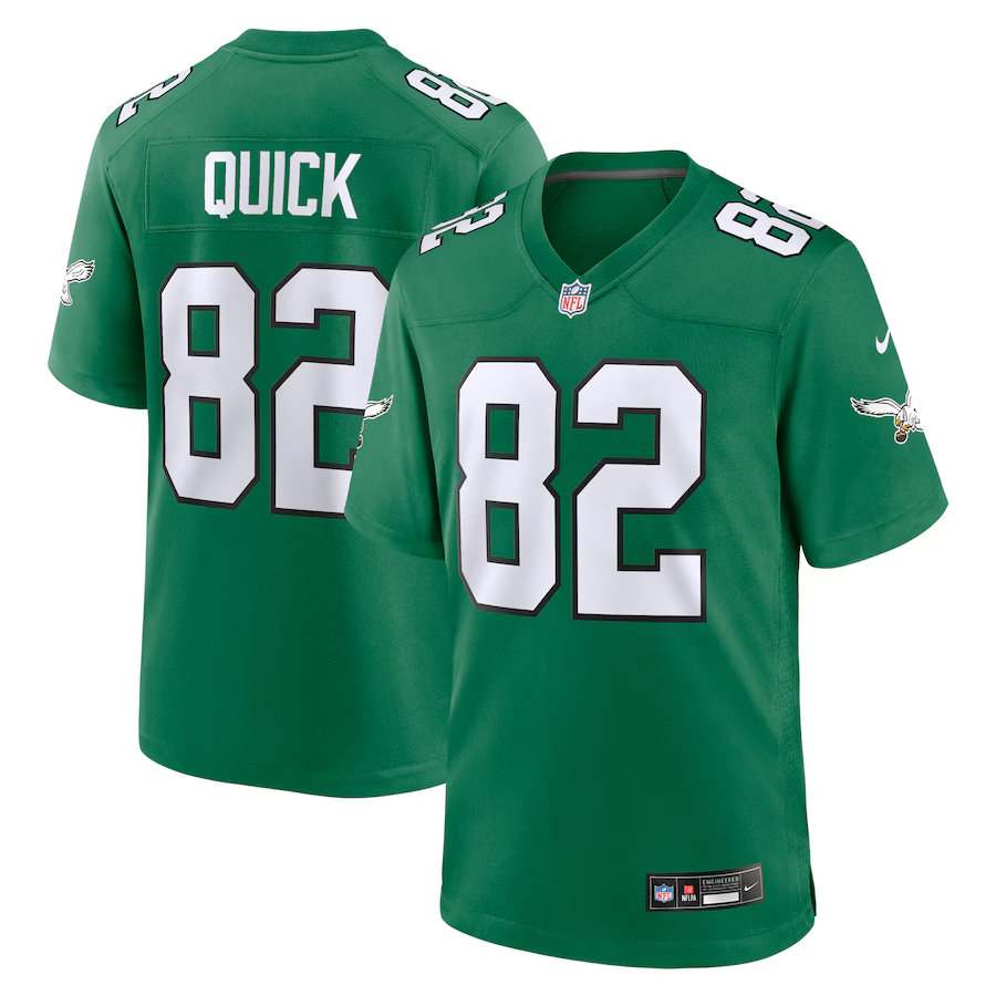 Nike Mike Quick Philadelphia Eagles Kelly Green Alternate Game Jersey