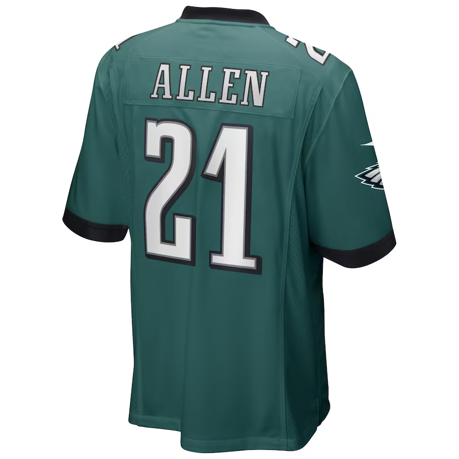Nike Eric Allen Philadelphia Eagles Midnight Green Game Retired Player Jersey