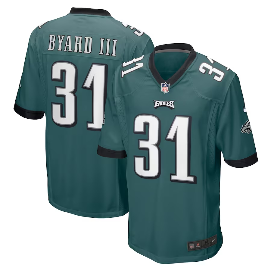Nike Kevin Byard III Philadelphia Eagles Midnight Green Game Jersey