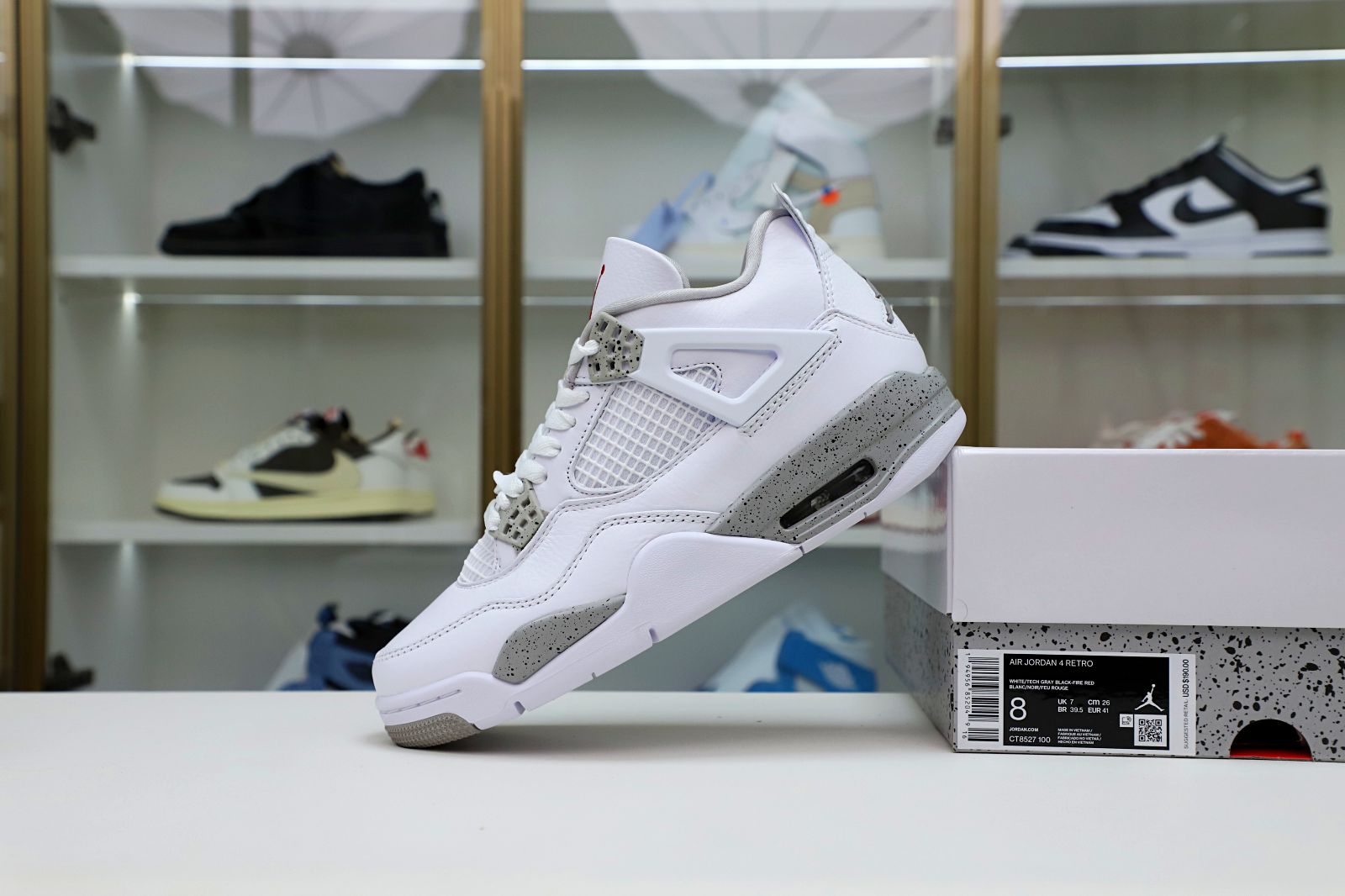 AIR JORDAN 4 RETRO 'WHITE OREO'