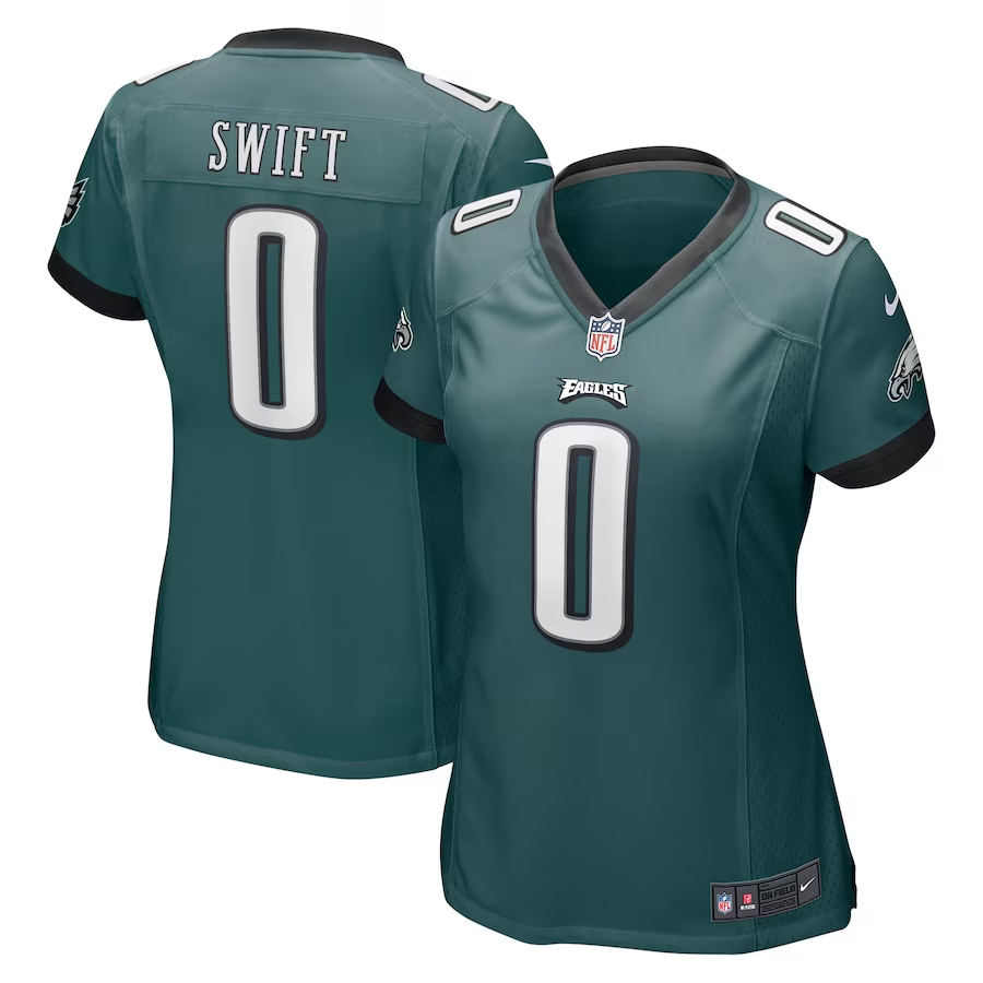 Nike D'Andre Swift Philadelphia Eagles Women's Green Player Jersey