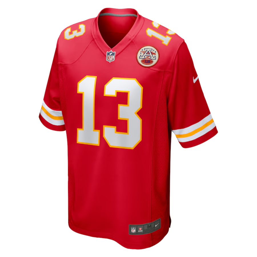 Nike Nazeeh Johnson Kansas City Chiefs Red Game Player Jersey