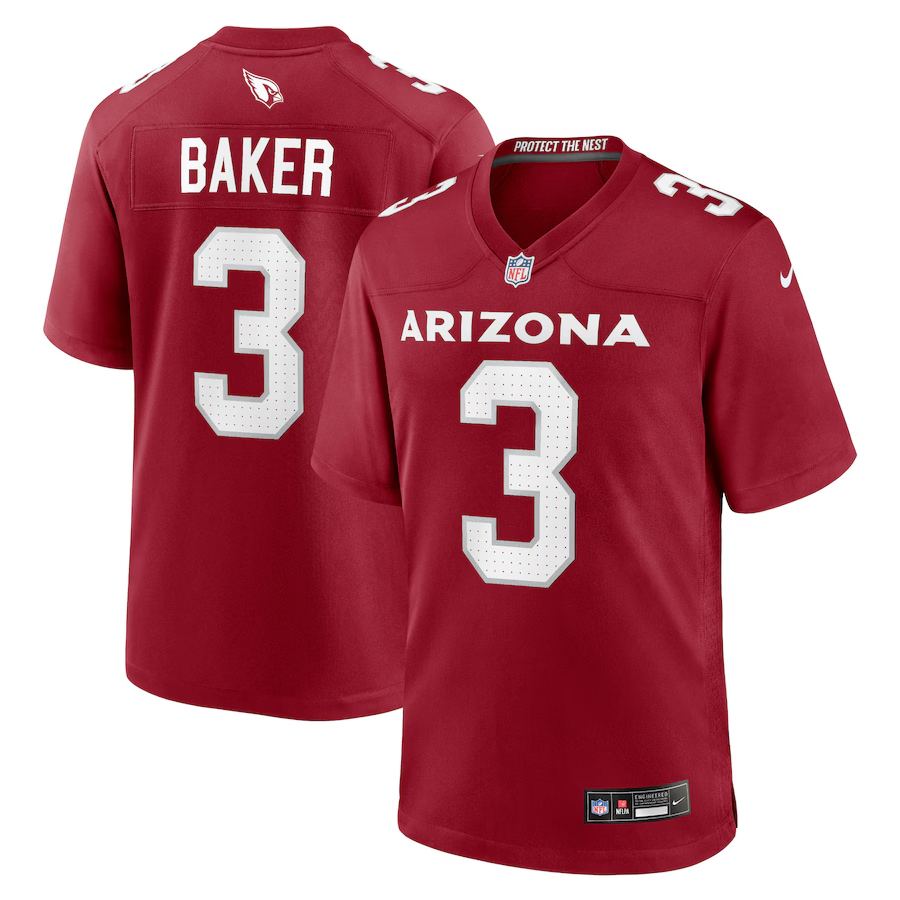 Nike Budda Baker Arizona Cardinals Cardinal Game Player Jersey