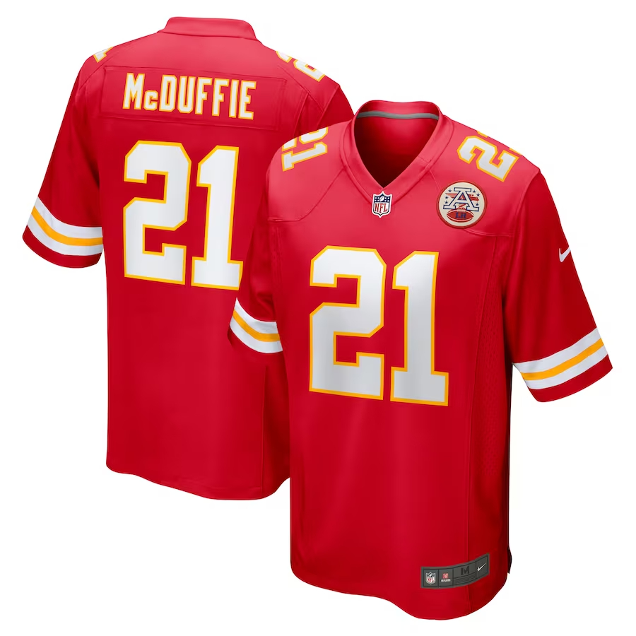 Nike Trent McDuffie Kansas City Chiefs Red Player Game Jersey