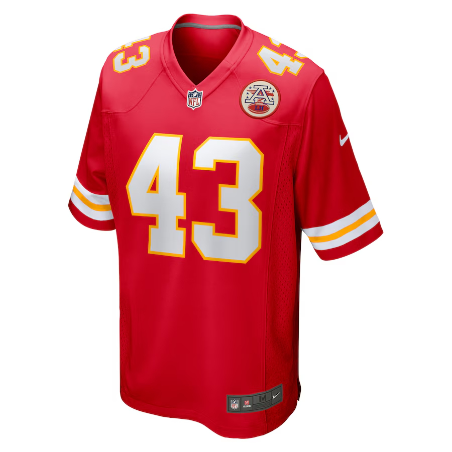 Nike Jack Cochrane Kansas City Chiefs Red Game Player Jersey
