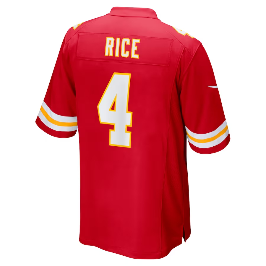Nike Rashee Rice Kansas City Chiefs Red Game Jersey