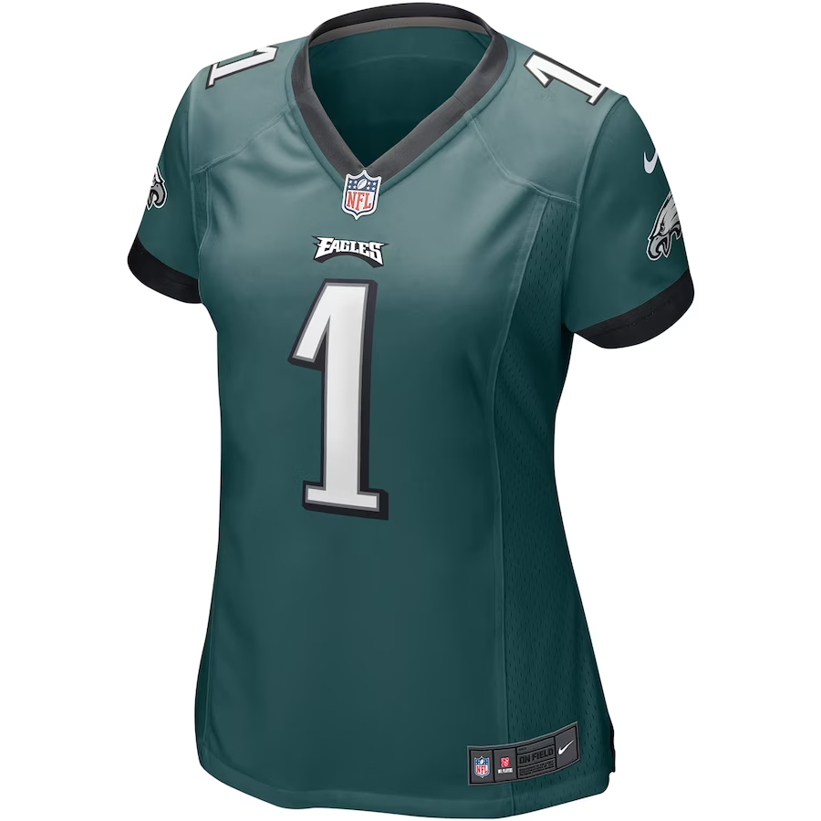 Nike Jalen Hurts Philadelphia Eagles Women's Midnight Green Team Game Jersey