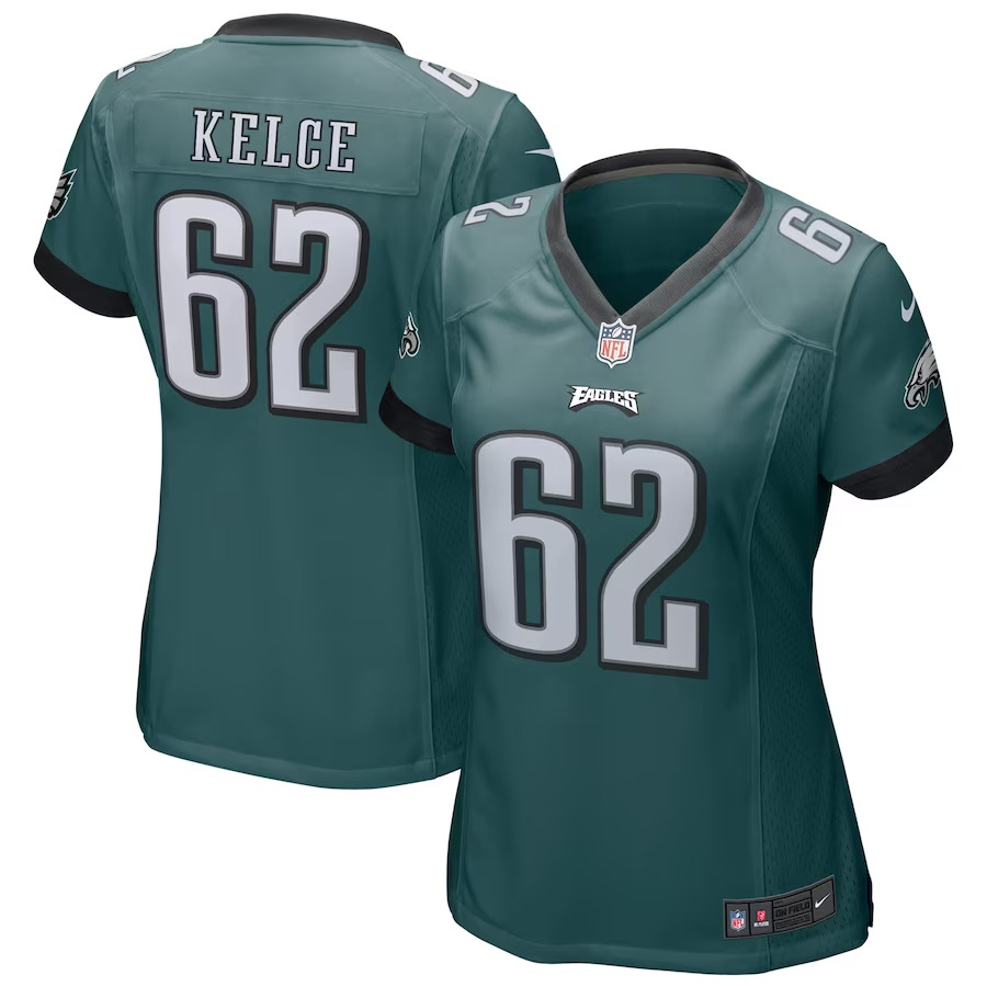 Nike Jason Kelce Philadelphia Eagles Women's Midnight Green Game Jersey