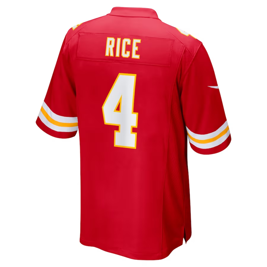 Nike Rashee Rice Kansas City Chiefs Red Super Bowl LVIII Game Jersey