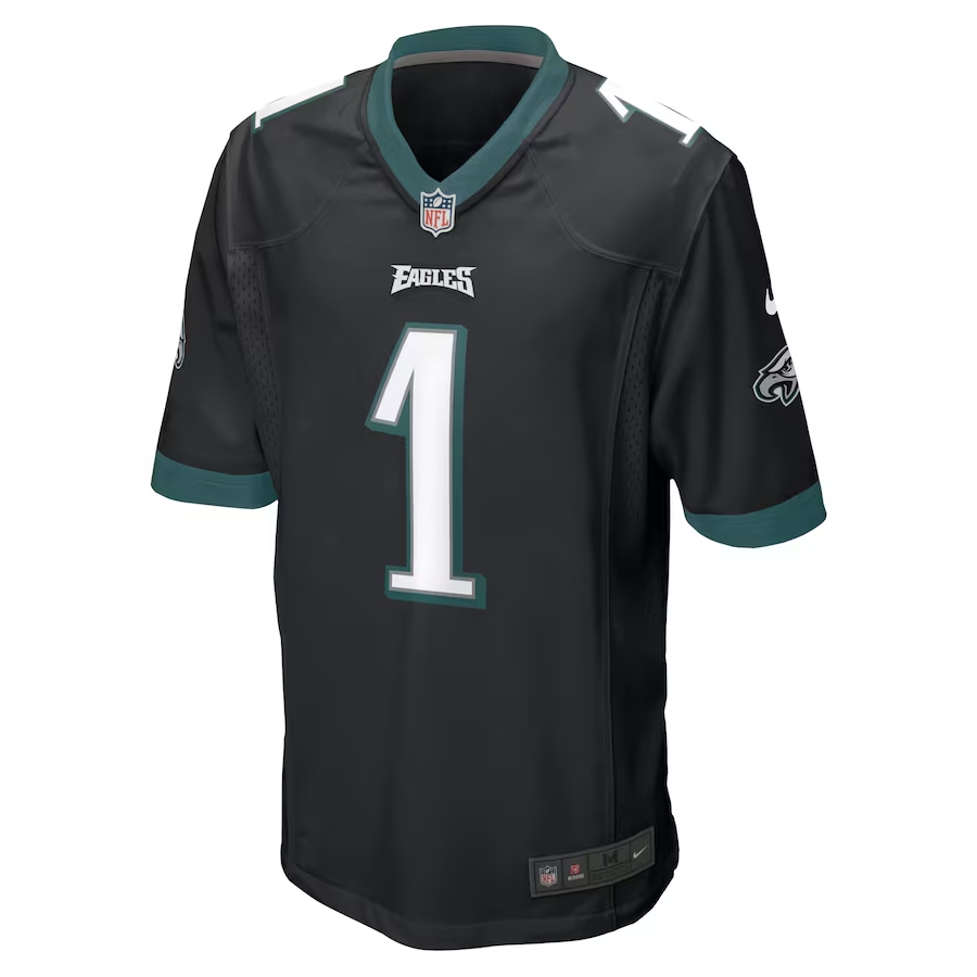 Nike Jalen Hurts Philadelphia Eagles Black Alternate Game Jersey