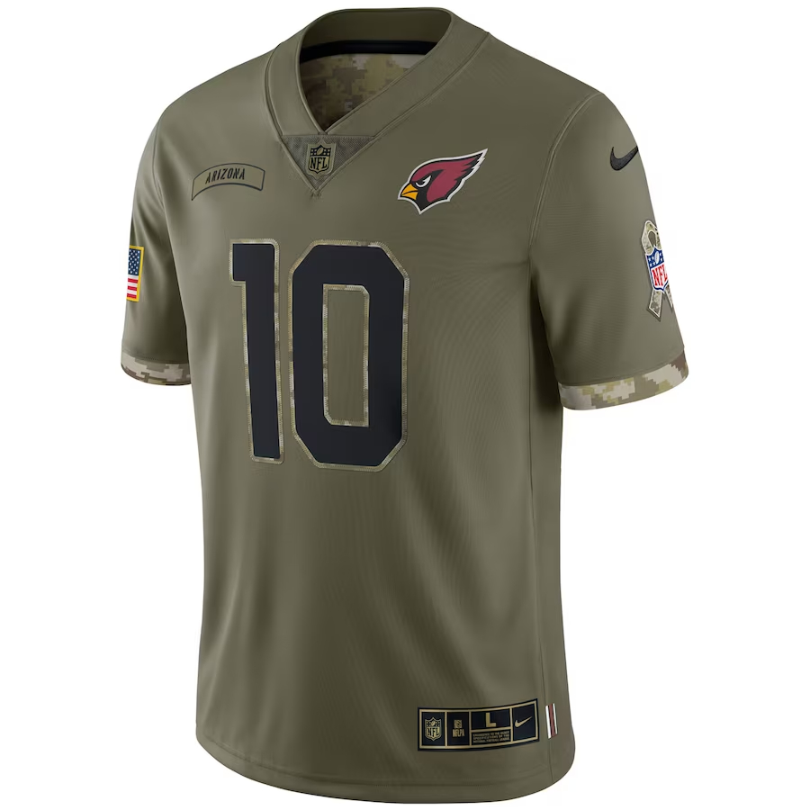 Nike DeAndre Hopkins Arizona Cardinals Olive 2022 Salute To Service