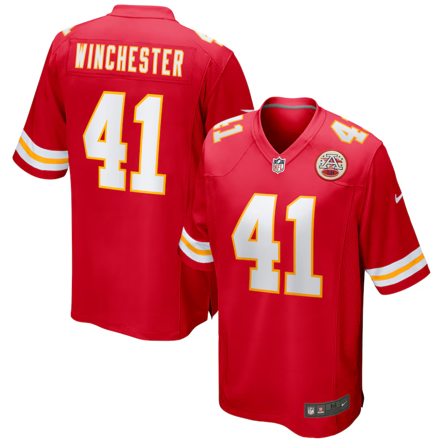 Nike James Winchester Kansas City Chiefs Red Game Jersey