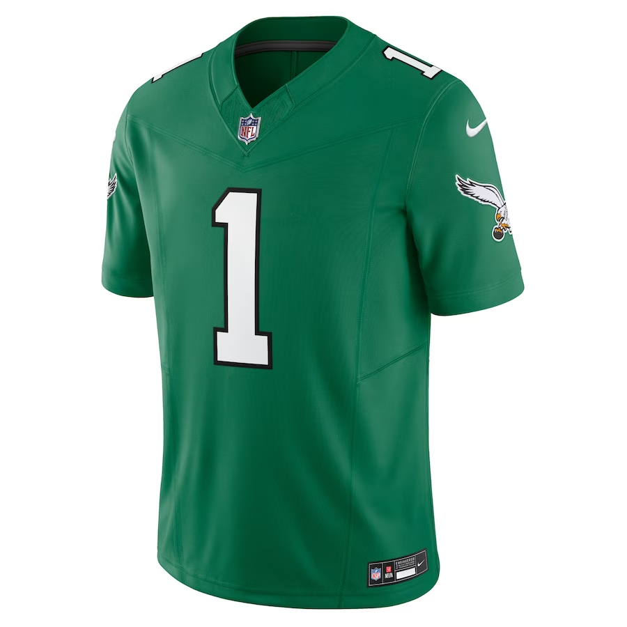 Nike Jalen Hurts Philadelphia Eagles Kelly Green Vapor F.U.S.E. Limited