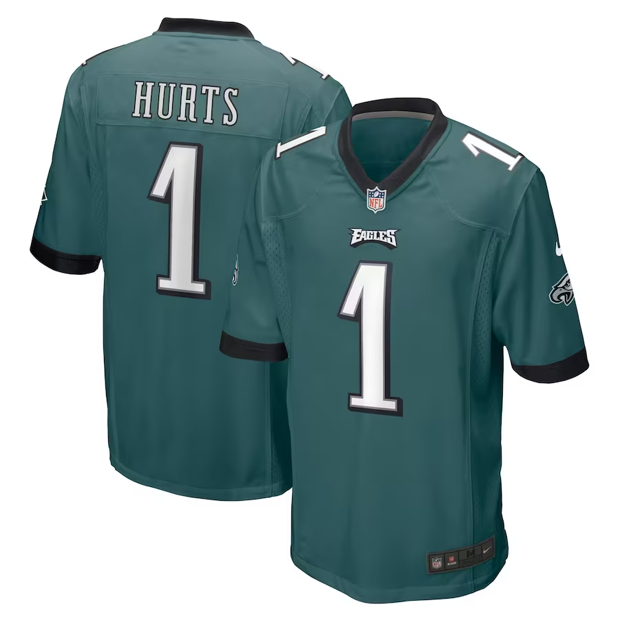 Nike Jalen Hurts Philadelphia Eagles Midnight Green Player Jersey