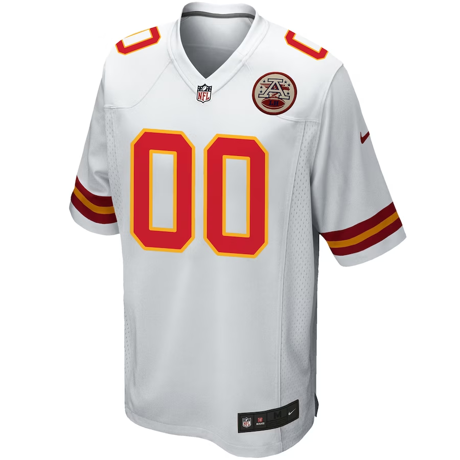 Nike Kansas City Chiefs White Custom Game Jersey