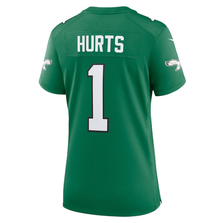 Nike Jalen Hurts Philadelphia Eagles Women's Kelly Green Game Player Jersey